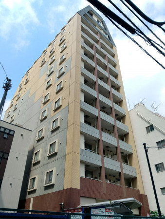渋谷区恵比寿西、マンションの外観画像です