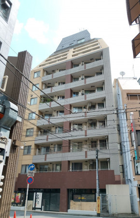 渋谷区恵比寿西、マンションの外観画像です