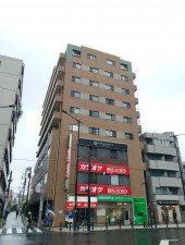 目黒区上目黒、マンションの外観画像です