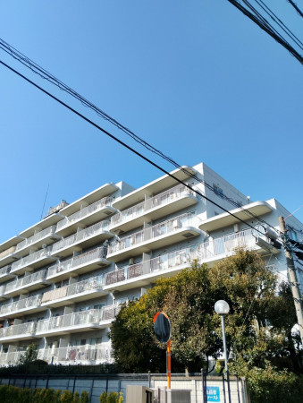 渋谷区幡ヶ谷、マンションの外観画像です