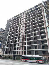 目黒区中目黒、マンションの外観画像です