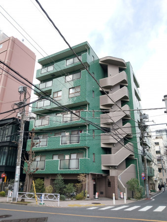 目黒区青葉台、マンションの外観画像です