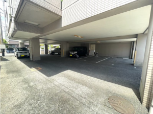 佐賀市鍋島、中古マンションの駐車場画像です