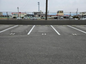 佐賀市新中町、中古マンションの駐車場画像です