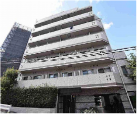 江東区亀戸、マンションの外観画像です