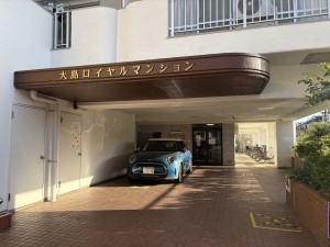 江東区大島、マンションのエントランス画像です