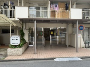 江東区亀戸、マンションのエントランス画像です