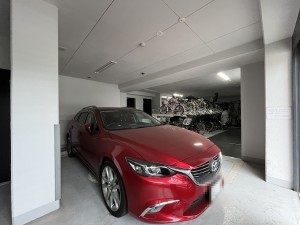 江東区東陽、マンションの駐車場画像です