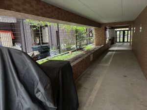 江東区亀戸、マンションの駐車場画像です