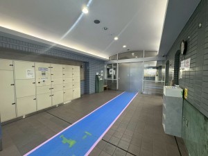 江東区毛利、マンションのエントランス画像です