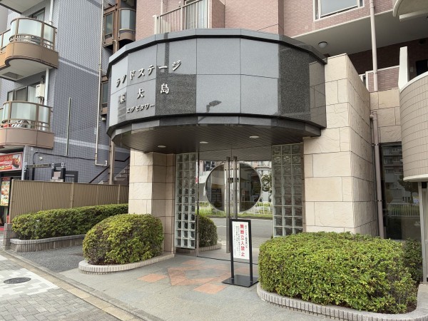 江東区亀戸、マンションのエントランス画像です