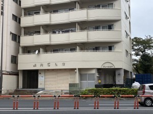 江東区亀戸、マンションの外観画像です