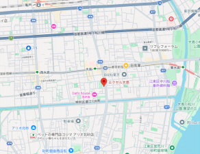 江東区大島、マンションの地図画像です