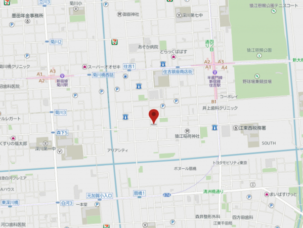 江東区猿江、マンションの地図画像です