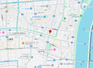 江東区南砂、マンションの地図画像です