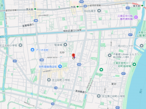 江東区北砂、マンションの地図画像です