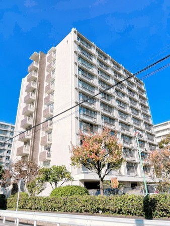 江東区亀戸、マンションの外観画像です