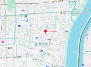 江東区北砂、マンションの地図画像です