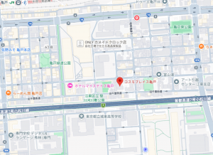 江東区亀戸、マンションの地図画像です