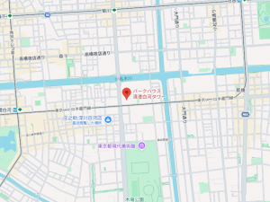 江東区白河、マンションの地図画像です