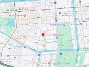 江東区平野、マンションの地図画像です