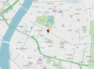 江東区深川、マンションの地図画像です