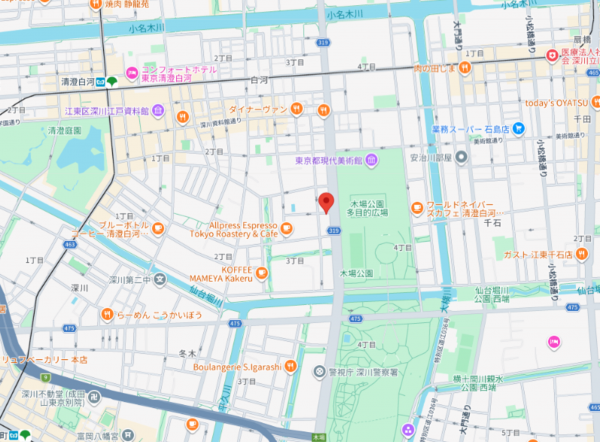 江東区平野、マンションの地図画像です