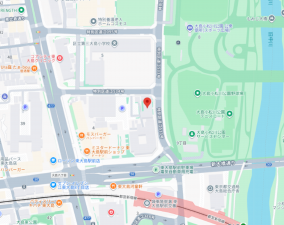 江東区大島、マンションの地図画像です