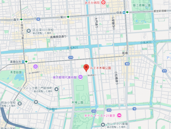 江東区三好、マンションの地図画像です