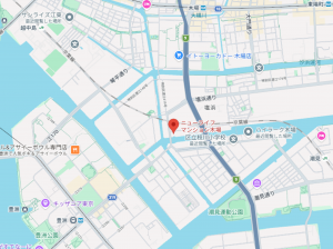 江東区塩浜、マンションの地図画像です