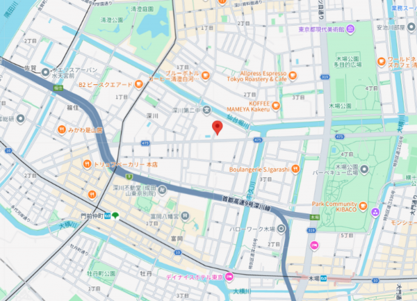 江東区冬木、マンションの地図画像です