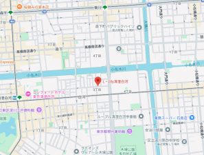 江東区白河、マンションの地図画像です