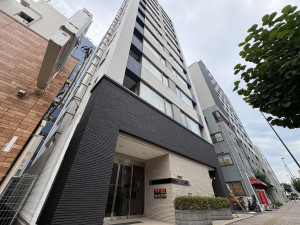 江東区新大橋、マンションの外観画像です