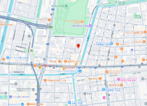江東区木場、マンションの地図画像です