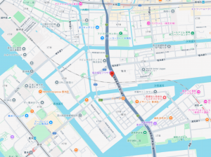 江東区塩浜、マンションの地図画像です