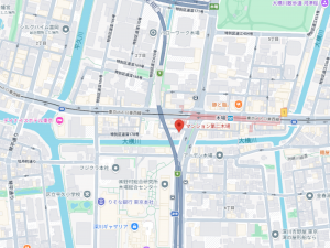 江東区木場、マンションの地図画像です