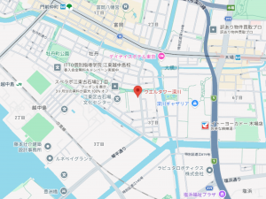 江東区古石場、マンションの地図画像です