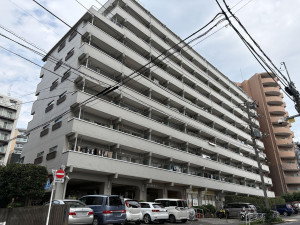 江東区新大橋、マンションの外観画像です