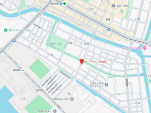 江東区古石場、マンションの地図画像です