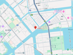 江東区枝川、マンションの地図画像です