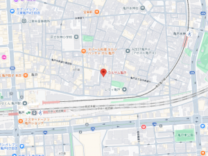 江東区亀戸、マンションの地図画像です