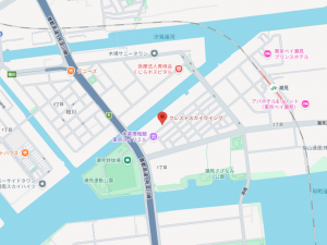 江東区潮見、マンションの地図画像です