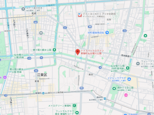 江東区南砂、マンションの地図画像です