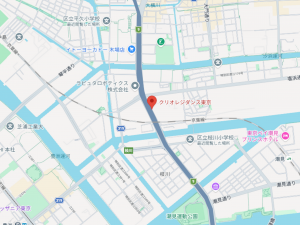 江東区塩浜、マンションの地図画像です