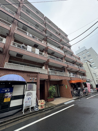 江東区亀戸、マンションの外観画像です