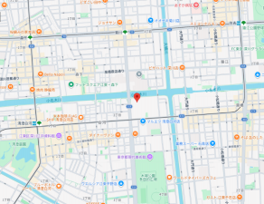江東区白河、マンションの地図画像です