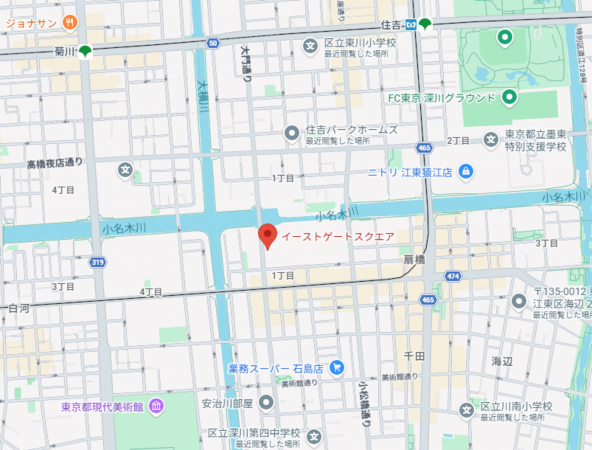 江東区扇橋、マンションの地図画像です