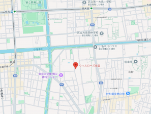 江東区北砂、マンションの地図画像です