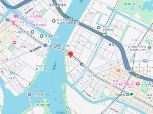 江東区永代、マンションの地図画像です