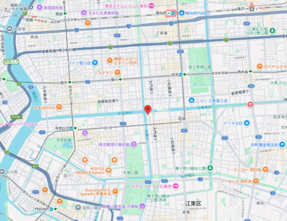 江東区扇橋、マンションの地図画像です